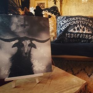 custom gothic 9x12 inches printed canvas with easel